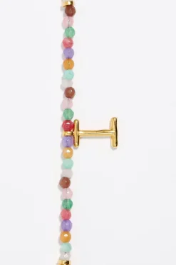 Best BIMBA Y LOLA Pulsera Letra I Piedras Multicolores