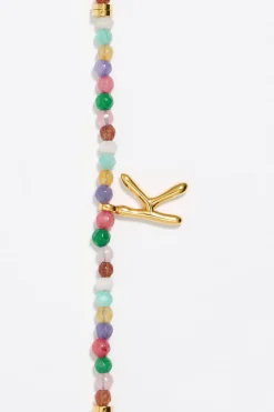 Outlet BIMBA Y LOLA Pulsera Letra K Piedras Multicolores