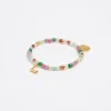 Best Sale BIMBA Y LOLA Pulsera Letra L Piedras Multicolores