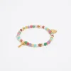 Store BIMBA Y LOLA Pulsera Letra T Piedras Multicolores