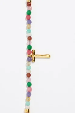 Store BIMBA Y LOLA Pulsera Letra T Piedras Multicolores