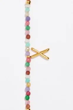Clearance BIMBA Y LOLA Pulsera Letra X Piedras Multicolores