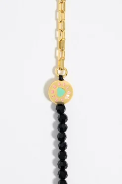 Store BIMBA Y LOLA Pulsera Logo Candy Cristales Dorados