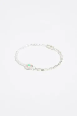 Best Sale BIMBA Y LOLA Pulsera Logo Candy Perlas Plateada