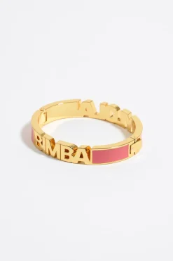 Fashion BIMBA Y LOLA Pulsera Logo Esmalte Coral