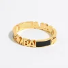Discount BIMBA Y LOLA Pulsera Logo Esmalte Negra