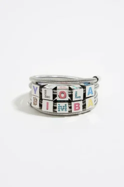 Best Sale BIMBA Y LOLA Pulsera Muelle Logo Multicolor Y Cristales