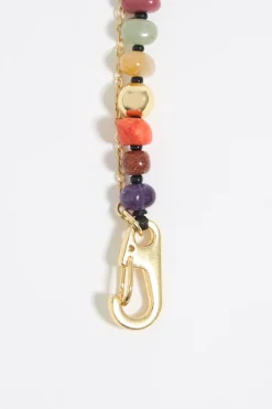 Flash Sale BIMBA Y LOLA Pulsera Piedras Multicolores Y Cadena Dorada
