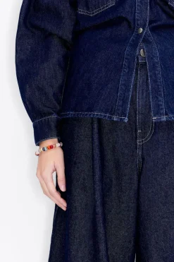 Clearance BIMBA Y LOLA Pulsera Piedras Multicolores Dorada Mate