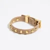 Cheap BIMBA Y LOLA Pulsera Piel Tachas Arena