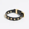 Best BIMBA Y LOLA Pulsera Piel Tachas Negra