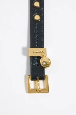 Best BIMBA Y LOLA Pulsera Piel Tachas Negra