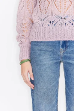 Shop BIMBA Y LOLA Pulsera Piel Tachas Verde