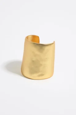 Sale BIMBA Y LOLA Pulsera Rigida Textura Dorado Mate