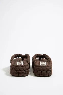 Clearance BIMBA Y LOLA Sandalia Plana Trenzado Marron