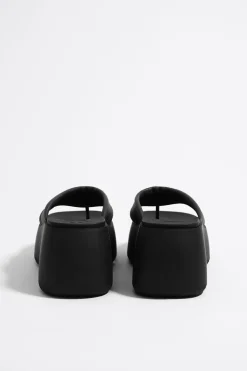 Flash Sale BIMBA Y LOLA Sandalia Plataforma Piel Negra