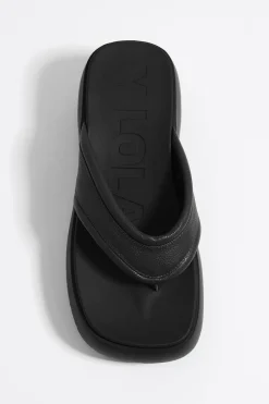 Flash Sale BIMBA Y LOLA Sandalia Plataforma Piel Negra