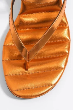 Online BIMBA Y LOLA Sandalia Tacon Tiras Piel Naranja