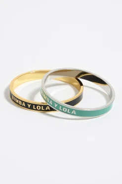 Store BIMBA Y LOLA Set Pulseras Logo Esmalte