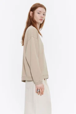 Best BIMBA Y LOLA Sudadera Logo Estampado Camel