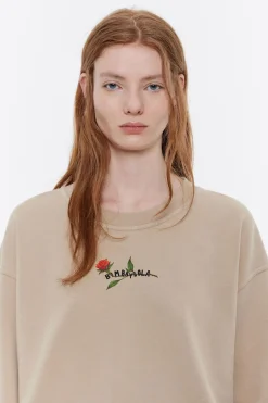 Best BIMBA Y LOLA Sudadera Logo Estampado Camel