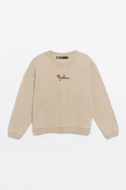 Best BIMBA Y LOLA Sudadera Logo Estampado Camel