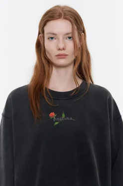 New BIMBA Y LOLA Sudadera Logo Estampado Negra