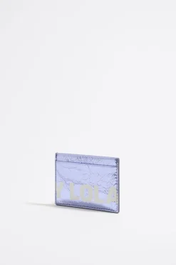 New BIMBA Y LOLA Tarjetero Piel Lila