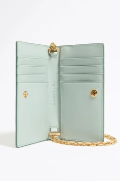 Flash Sale BIMBA Y LOLA Tarjetero-Monedero Grabado Cocodrilo Verde Claro