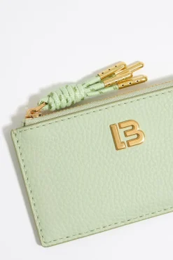 Fashion BIMBA Y LOLA Tarjetero-Monedero Piel Verde Pastel