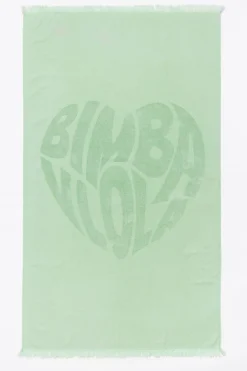 Store BIMBA Y LOLA Toalla Logo Corazon Jacquard Verde