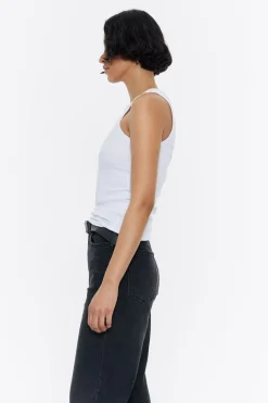 Outlet BIMBA Y LOLA Top Ajustado Logo Estampado Blanco