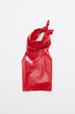 Sale BIMBA Y LOLA Top Ajustado Tejido Fantasia Rojo