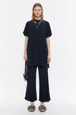 Cheap BIMBA Y LOLA Top Largo Desflecado Antracita