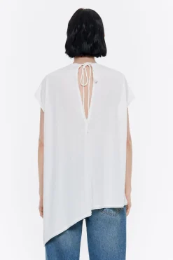 Fashion BIMBA Y LOLA Top Largo Oversize Marfil