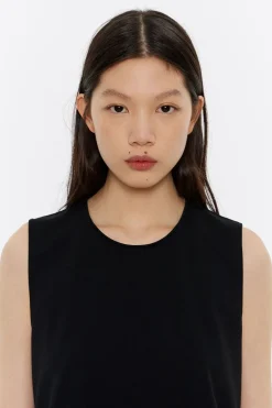 Cheap BIMBA Y LOLA Top Linea A Punto Roma Negro