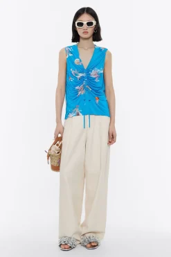 Clearance BIMBA Y LOLA Top Recto Waves Azul