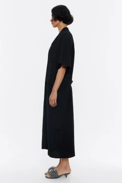 Best Sale BIMBA Y LOLA Vestido Camisero Fluido Negro