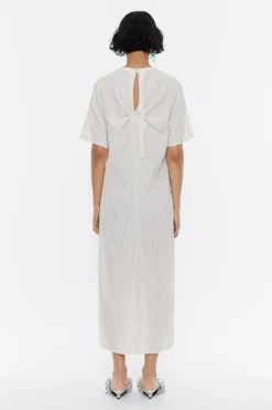 Store BIMBA Y LOLA Vestido Camiseta Midi Mantequilla