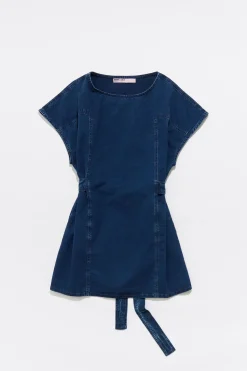 Sale BIMBA Y LOLA Vestido Corto Denim Indigo Oscuro