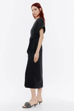 Clearance BIMBA Y LOLA Vestido Cruzado Denim Negro