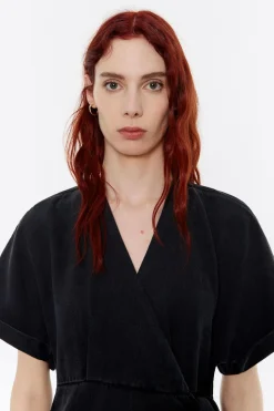 Clearance BIMBA Y LOLA Vestido Cruzado Denim Negro