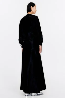 Hot BIMBA Y LOLA Vestido Cruzado Saten Negro