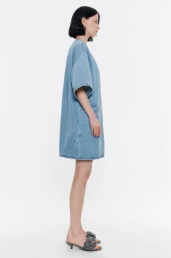 Store BIMBA Y LOLA Vestido Denim Corto Azul