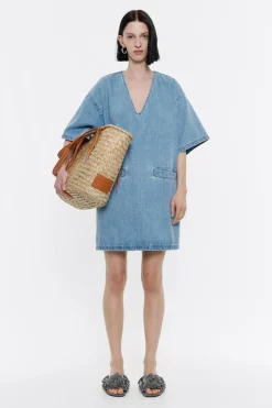 Store BIMBA Y LOLA Vestido Denim Corto Azul
