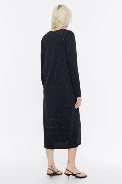 Online BIMBA Y LOLA Vestido Fluido Brillos Antracita