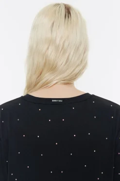 Online BIMBA Y LOLA Vestido Fluido Brillos Antracita