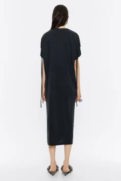 Store BIMBA Y LOLA Vestido Fluido Midi Negro