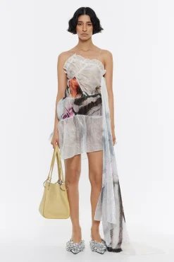 Outlet BIMBA Y LOLA Vestido Fruncido Perfume Xl Verde