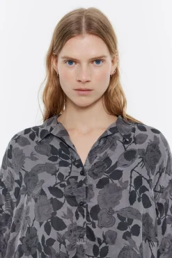 Hot BIMBA Y LOLA Vestido Linea A Fluido Canary Camo Caqui